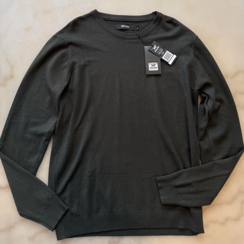 XRAY JEANS Olive Crewneck Sweater